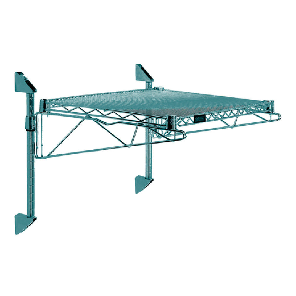 Quantum WC14-CB1872P Cantilever Single Shelf Post Wall Mount (1) 72"W X 18"D Shelf