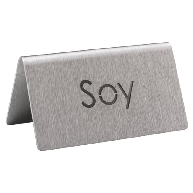 Service Ideas 1C-BF-SOY-MOD Beverage ID Tent "Soy" 1-1/2"H X 3"W