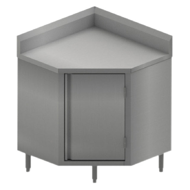 BK Resources BKDCR5C-2424HL Corner Work Table 24"W X 24"D Cabinet Base With Hinged Doors & Lock