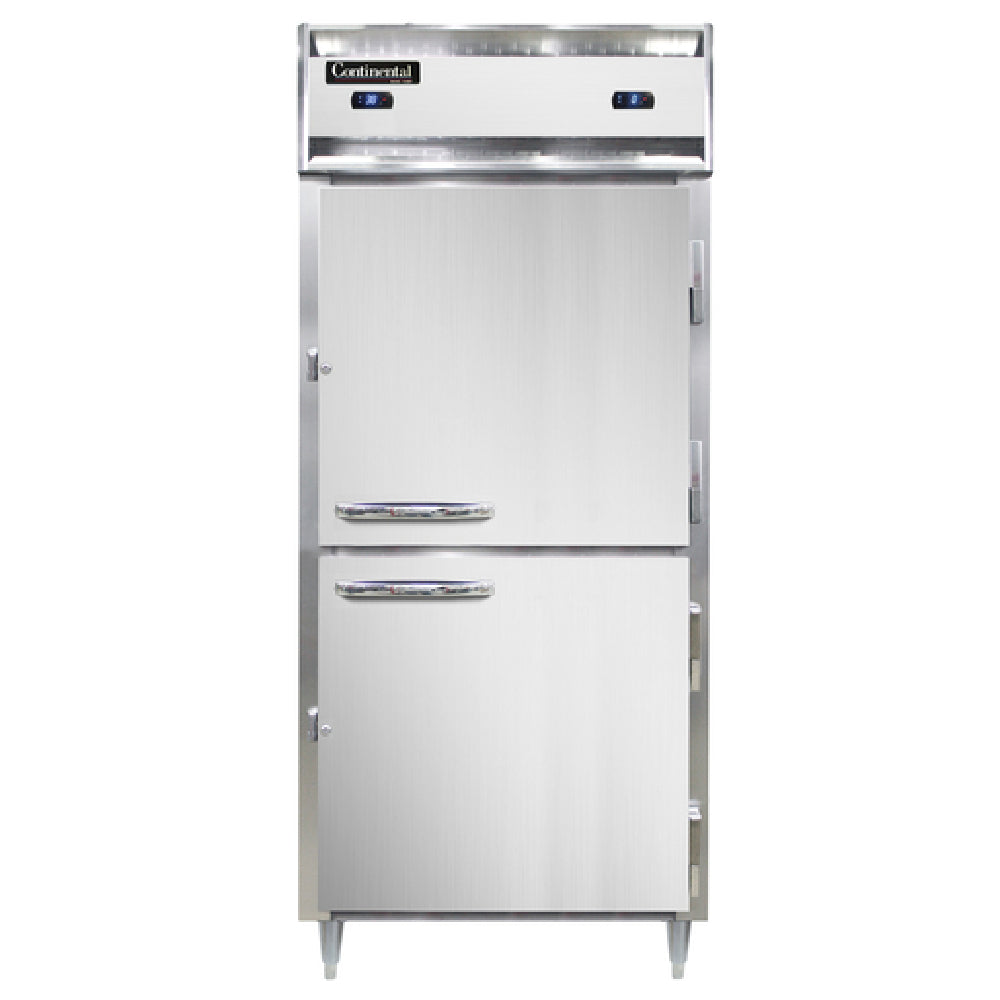 Continental Refrigerator D1RFXNSSHD Designer Line Refrigerator/Freezer Reach-in
