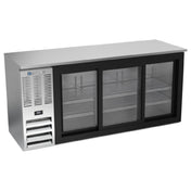 Beverage Air BBN72HC-F-GS-S - Refrigerated Food Rated Back Bar Storage Cabinet, Three-section