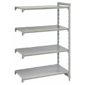 Cambro CPA245472S4480 Camshelving® Premium Add-On Unit 24"W X 54"L X 72"H 4-tier