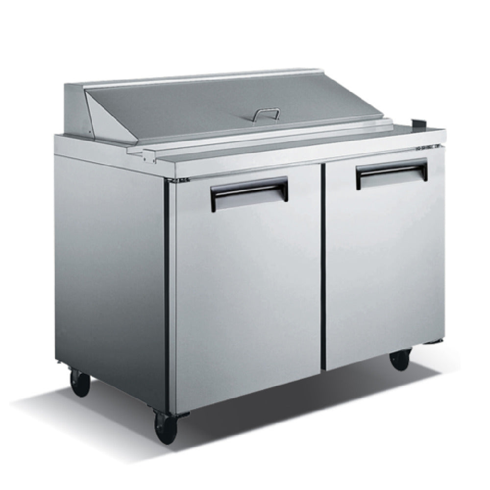 Admiral Craft USSL-2D/60 U-STAR Salad/Sandwich Refrigerated Prep Table 60"W 2-section