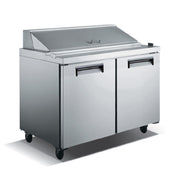 Admiral Craft USSL-2D/60 U-STAR Salad/Sandwich Refrigerated Prep Table 60"W 2-section