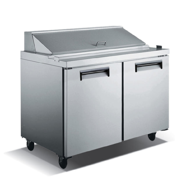 Admiral Craft USSL-2D/60 U-STAR Salad/Sandwich Refrigerated Prep Table 60"W 2-section