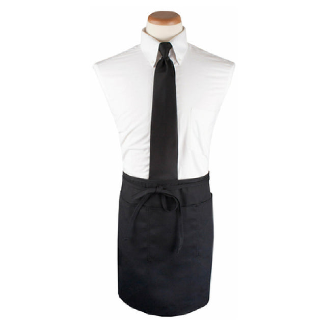 John Ritzenthaler Company 3PWACELBK Chef Revival® Waist Apron 26" X 18-1/2" Long 3 Pockets And Pen Pocket