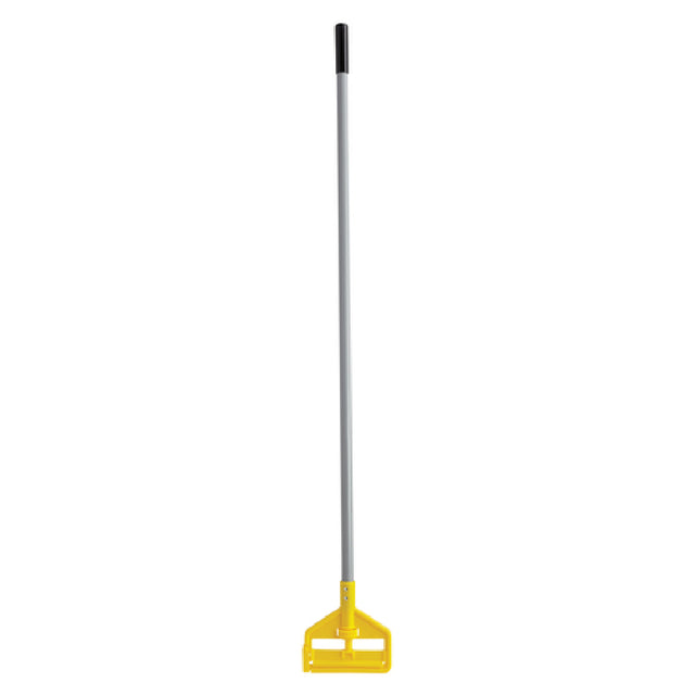 Rubbermaid FGH136000000 Invader® Wet Mop Handle 60"L Vinyl-covered Aluminum With Yellow Plastic Head