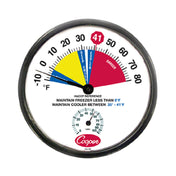 Cooper Atkins 212-159-8 Freezer/Cooler Thermometer 12" (30.5cm) Dia. Dial Temperature Range -10° To 80°F