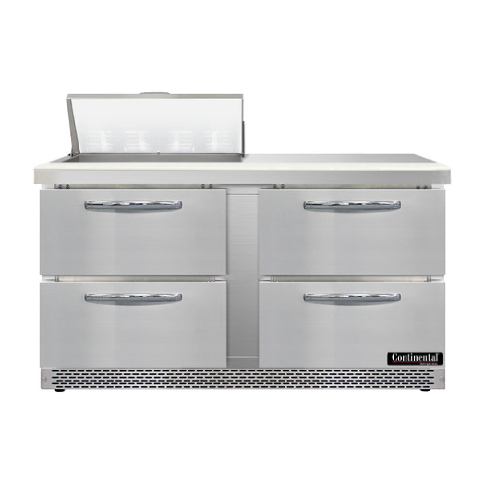 Continental Refrigerator D60N8-FB-D Designer Line Sandwich Unit Front Breather