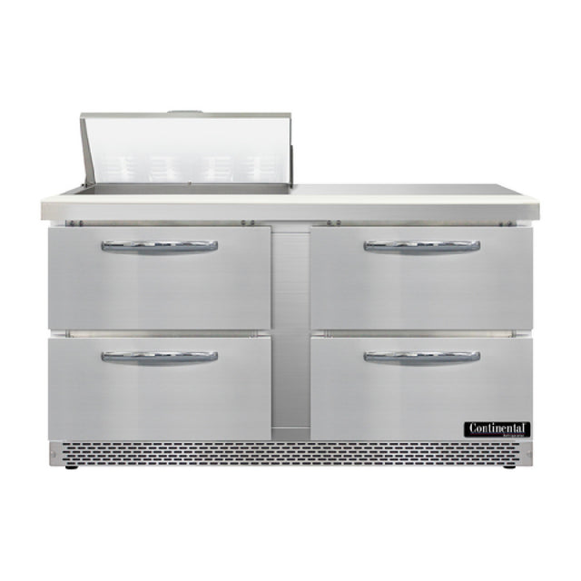 Continental Refrigerator D60N8-FB-D Designer Line Sandwich Unit Front Breather