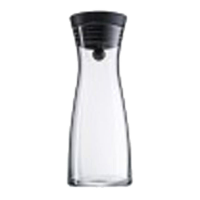 BauscherHepp 06.1771.6040 Water Decanter 25-2/5 Oz. 18/10 Stainless Steel Close Up Lid With Black Ring