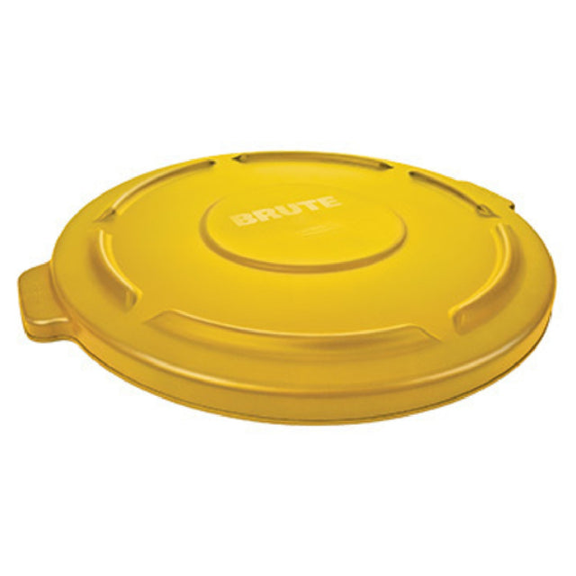 Rubbermaid FG263100YEL BRUTE® Container Lid 22-1/4"D X 1-3/8"H For 32 Gallon Trash Can