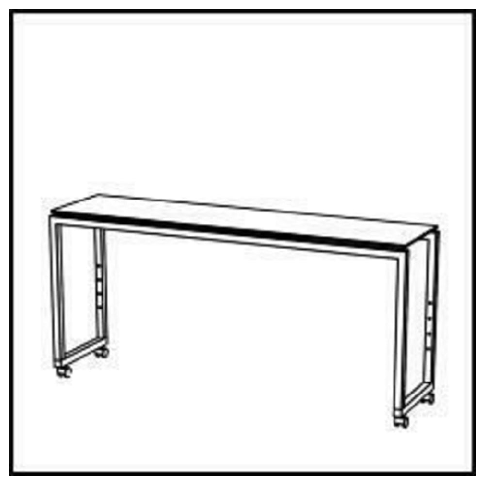 BauscherHepp VE-51003 Venta® Buffet Table Stage 50 M On Castors With Integrated Height Adjustment