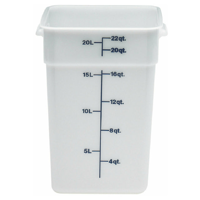 Cambro 22SFSP148 CamSquare® Food Container 22 Qt. 11-1/4"L X 12-1/4"W X 15-3/4"H