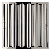 Krowne S1020 Silver Series Baffle Grease Filter 9-1/2"H X 19-1/2"W Actual Dimensions (10"H X 20"W Nominal)