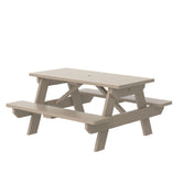 Plantation Prestige Commercial Furniture 3215961-01 STD Durawood Picnic Table 59" X 61" Rectangular