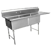 GSW USA SE15152R Sink Two Compartment 48-1/4"W X 21"D X 45"H