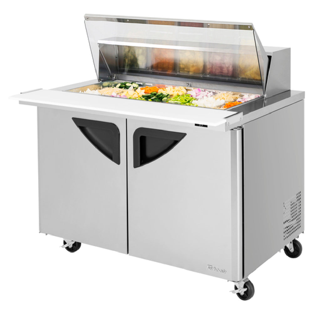 Turbo Air TST-48SD-18-N-CL Super Deluxe Sandwich/Salad Mega Top Unit With Clear Lid