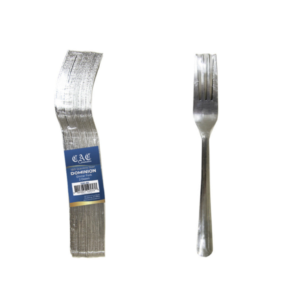 CAC China 1201-05 Dominion Dinner Fork 7 1/8" 18/0 Stainless Steel