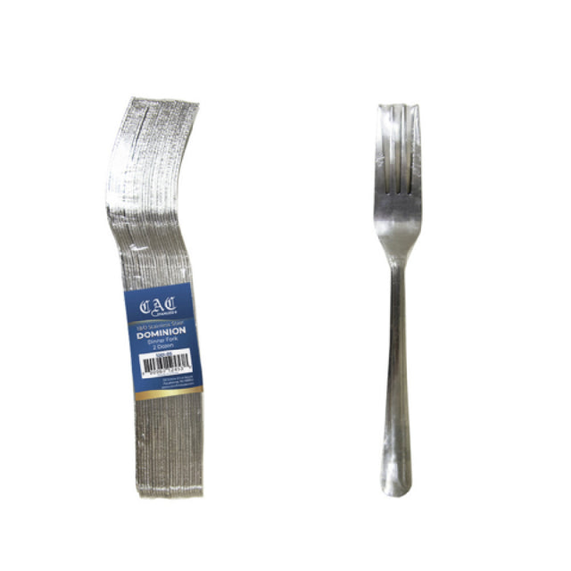 CAC China 1201-05 Dominion Dinner Fork 7 1/8" 18/0 Stainless Steel