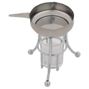 Royal ROY BW - Butter Warmer Set, Stainless Steel Butter Pan, Glass Candle Holder