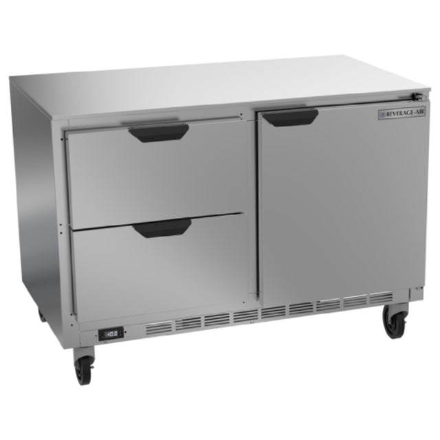 Beverage Air UCFD48AHC-2 Undercounter Freezer Two-section 48"W