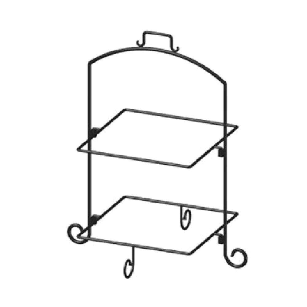 International Tableware WR-132 Plate Stand 2-tier 20-1/2" X 16-1/2" X 25"H