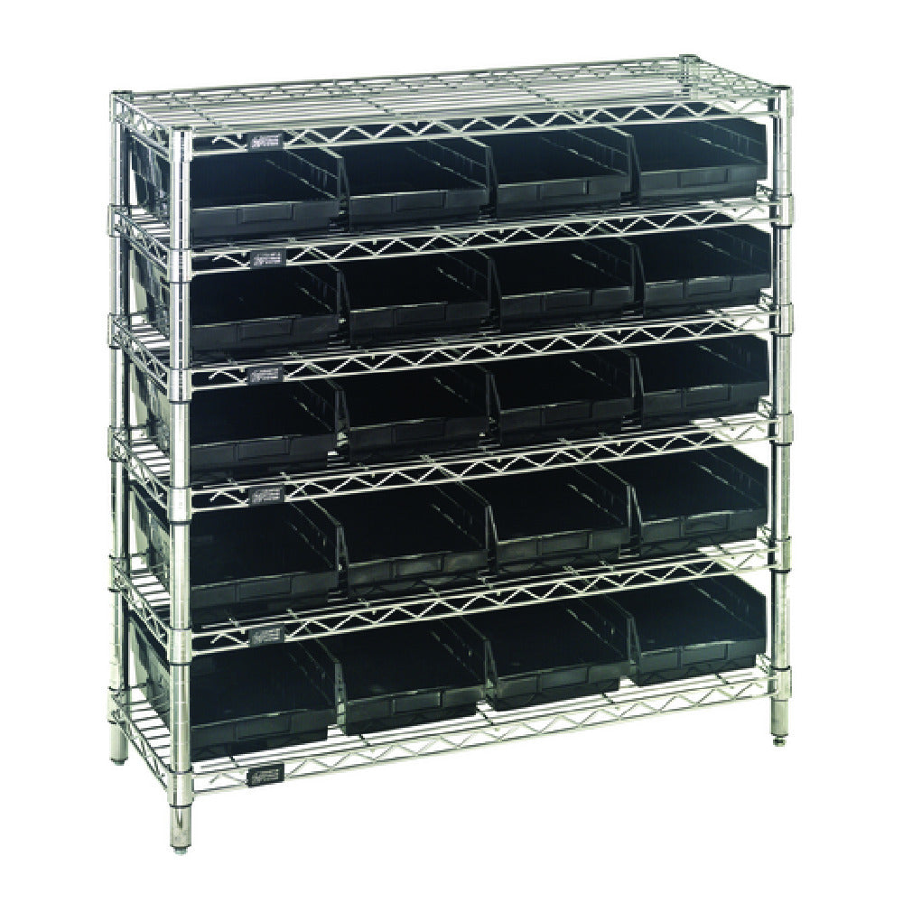 Quantum WR6-36-1236-107CO Bin Wire Shelving System Conductive 36"W X 12"D X 36"H Overall Size