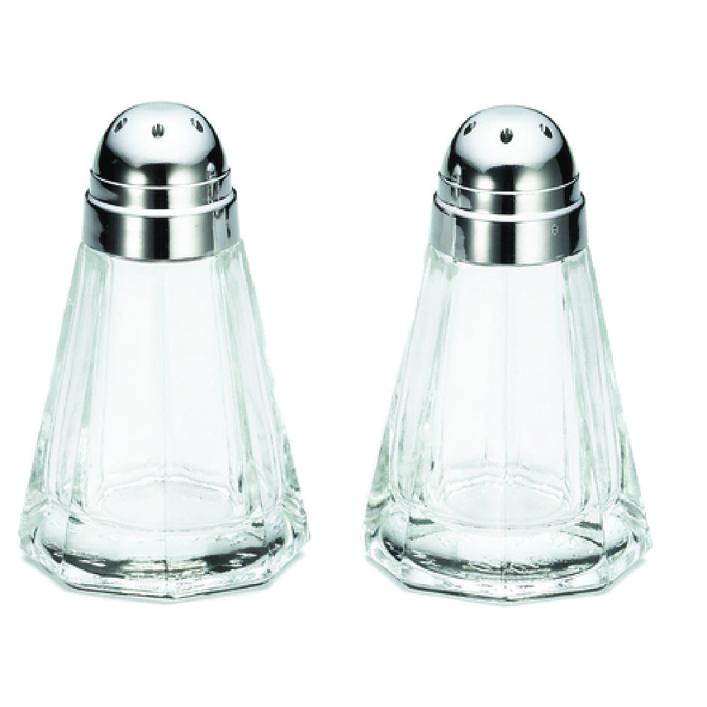TableCraft Products 80S&P - Salt & Pepper Shakers, 1-1/2 Oz., 1-47/50" X 1-47/50" X 4-1/8"
