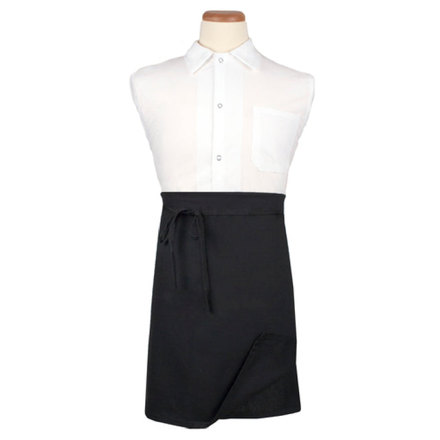 John Ritzenthaler Company 4WABK Chef Revival® Waist Apron 32" X 21-1/2" (when Folded) 35" Long Strings