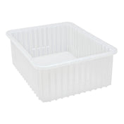 Quantum DG93080CLCS - Dividable Grid Container, 22-1/2"L X 17-1/2"W X 8"H, Clear