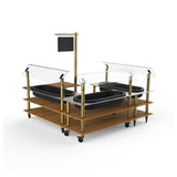 Steelite MGCMLB03BBXW - Self Service Chilled Salad Station, 100.5" X 100.5" X 94.0"