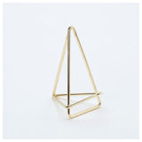 American Metalcraft GCHG3 Geometric Card Holder 3"H Metal Gold