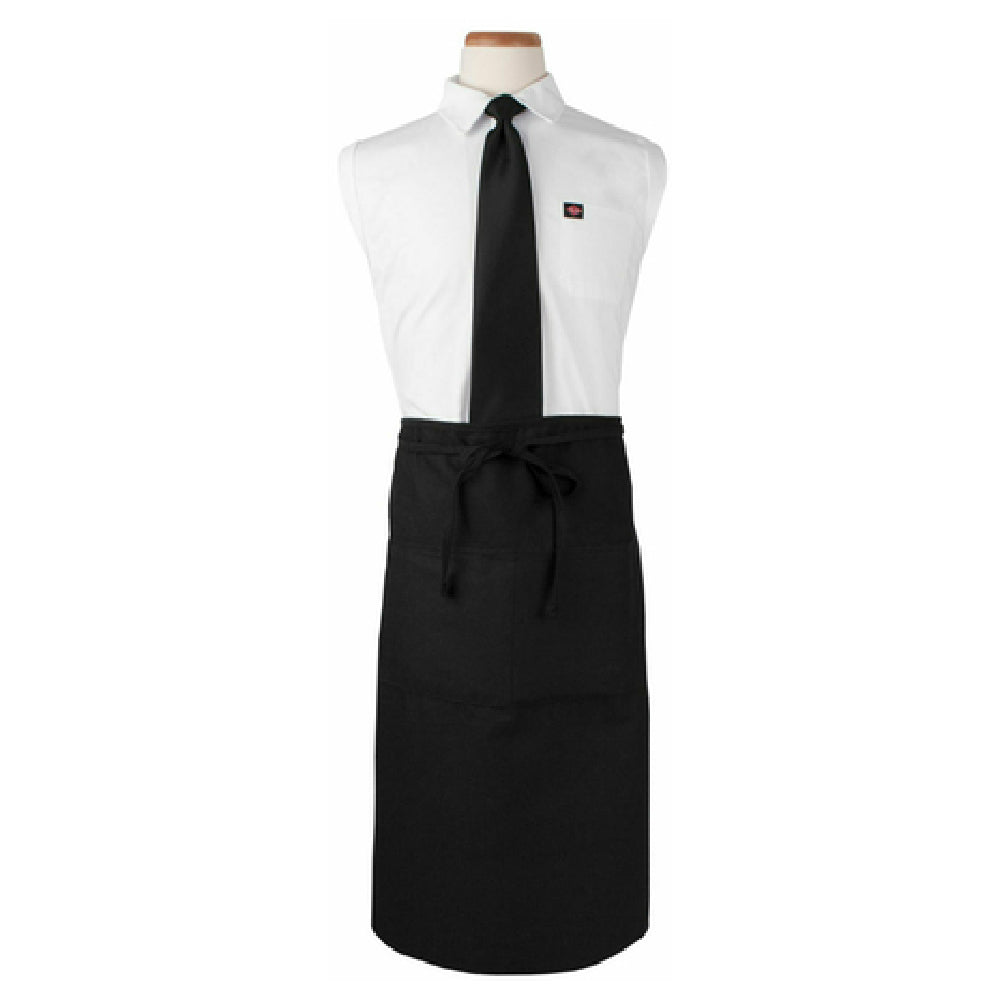 John Ritzenthaler Company CLWABK-1 Chef Revival® Waist Bistro Apron 32" X 29-1/2" Long Cotton/polyester Blend