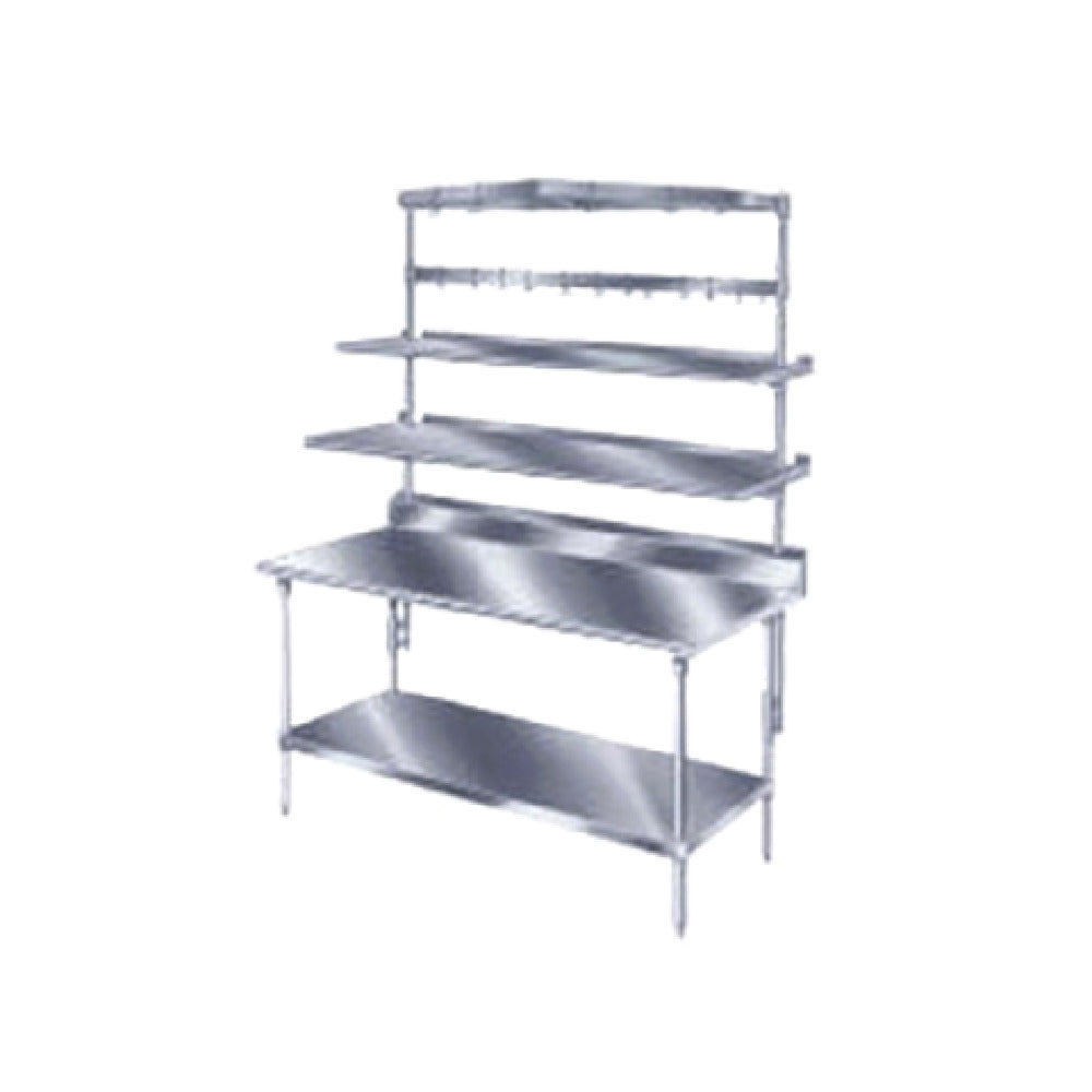Advance Tabco PT-15S-144 Overshelf Table Mounted Single