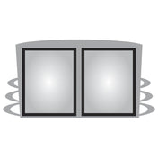 Hubert 48193 - Menu Board, 2-pocket, Wall-mount