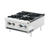 Empura EMHP4-HD - Heavy-Duty Gas Hot Plate, 24"W X 29-3/8"D X 13-1/8"H, With 12" X 12" Cast Iron Top Grates