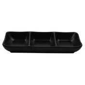 GET Enterprises SD-7600-BK Nara™ Sauce/Appetizer Dish 5-1/2 Oz. (6 Oz. Rim-full) 7-3/4" X 3-1/4" X 3/4"H