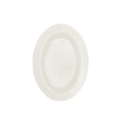 CAC China MLDRE-12 Dwight Oval Platter 10.375"W X 7.375"D X 0.875"H Rolled Edge(Sold By Case)