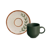 Porto Brasil 3526111101 - Coffee Cup + Coup Saucer, 2.7", 4.06 Oz