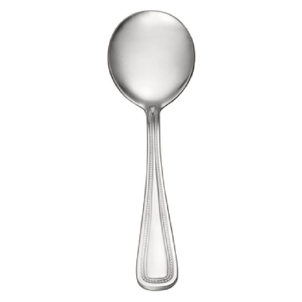 CAC China 3008-04 Black Pearl Bouillon Spoon 6-1/8"L Heavy Weight