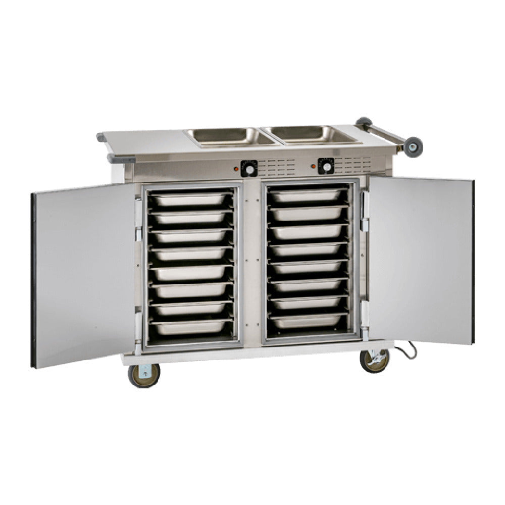 Cres Cor H339264AC Heated Mobile Serving Cart Insulated (2) Heated Food Wells On Top
