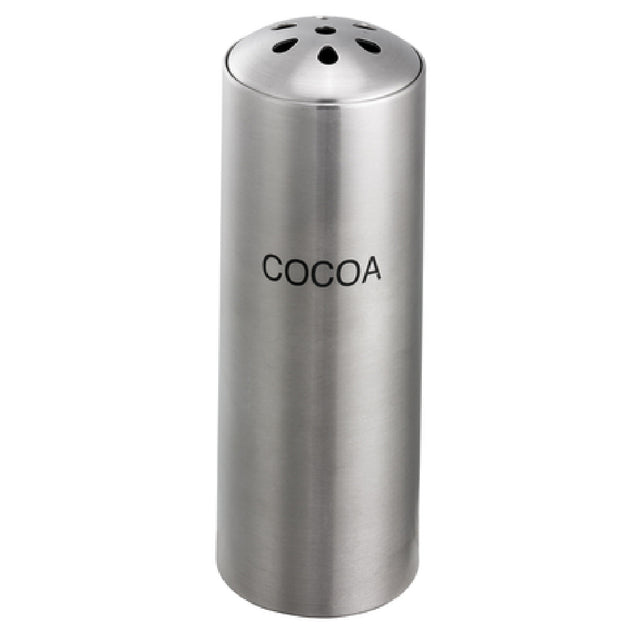 Service Ideas STCTEARCOCOA Shaker Tear-drop Top "cocoa" Printed On Body
