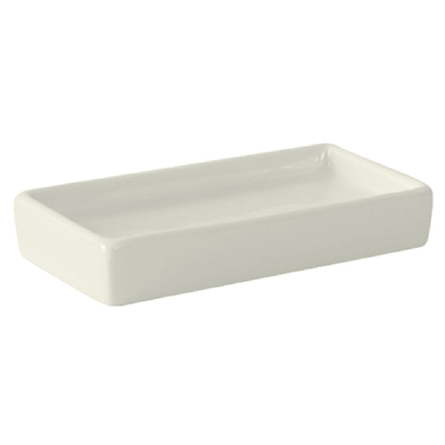 Tuxton AMU-660 Oil Dish/Square Ramekin Tray 1-1/2 Oz. 4-5/8" X 2-5/8" X 3/4"H