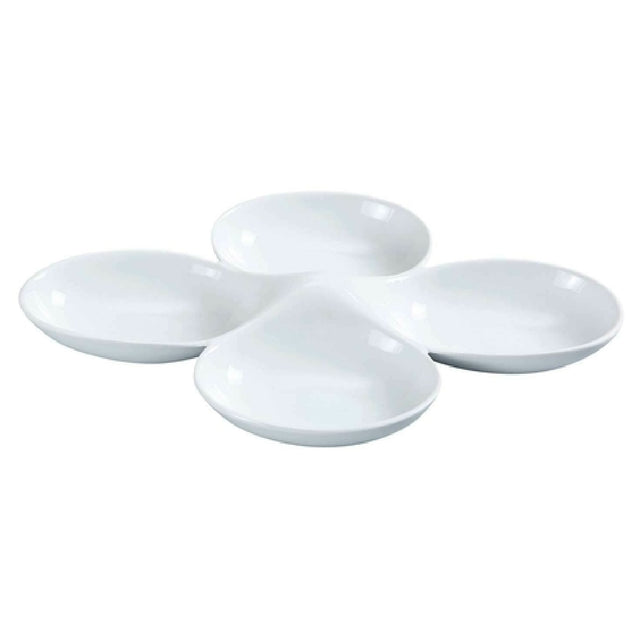 Yanco ML-824 Main Land Compartment Bowl 5 Oz. Each Compartment 13-1/2" X 8-3/4"