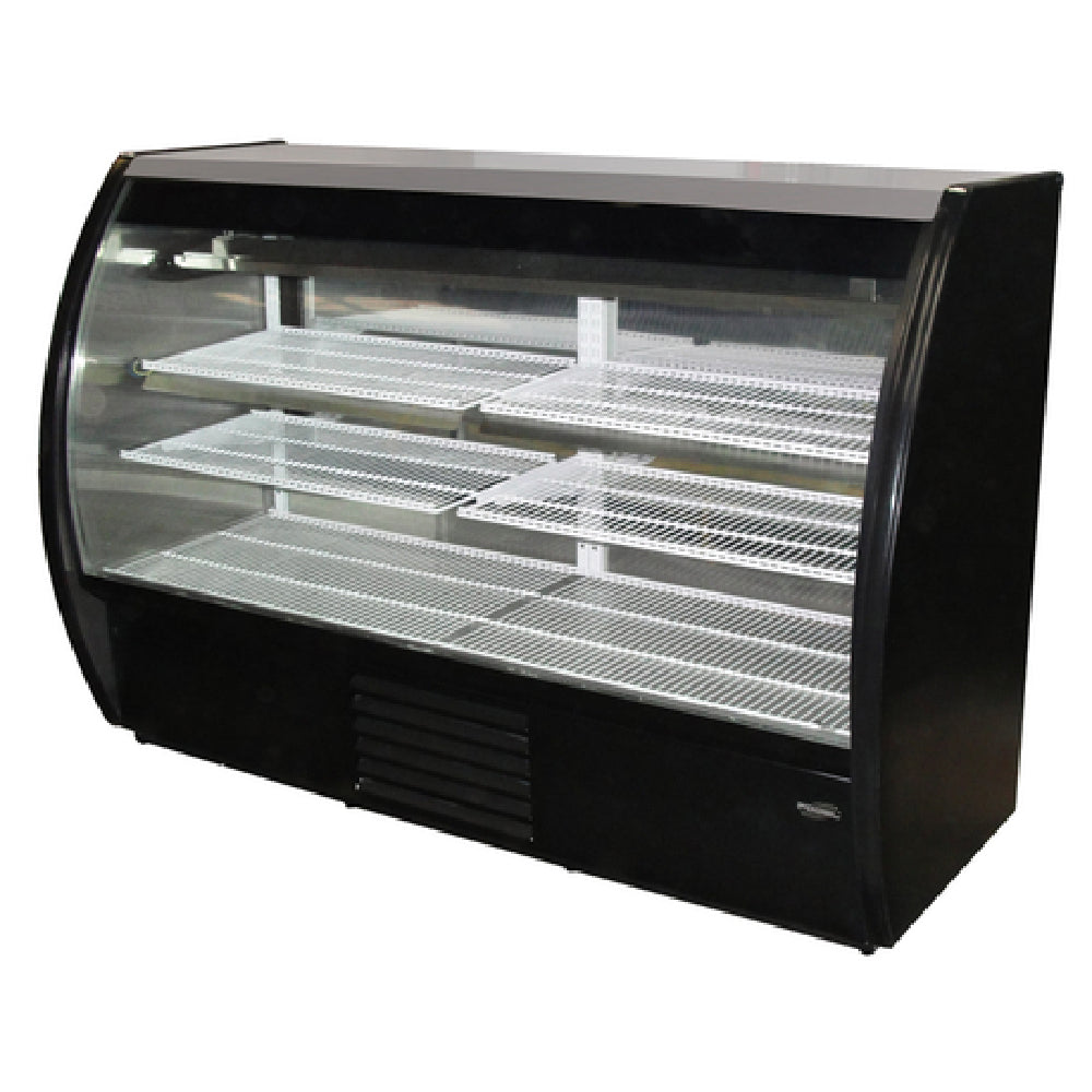 Howard-McCray MIRAGE-6-DC-B Mirage Series Refrigerated Deli Display Case Curved Front Glass