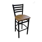 JMC Furniture WHITE HORSE CLEAR COAT BARSTOOL WOOD White Horse Barstool Indoor Use