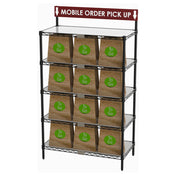 Metro CR1836TGSR To-Go Order Pick-Up Station With Sign (5) 36"W X 18"D Shelves