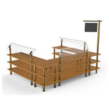 Steelite MGCMLB18BBXF - Deli Station, 130.0" X 100.0" X 94.0", Modular