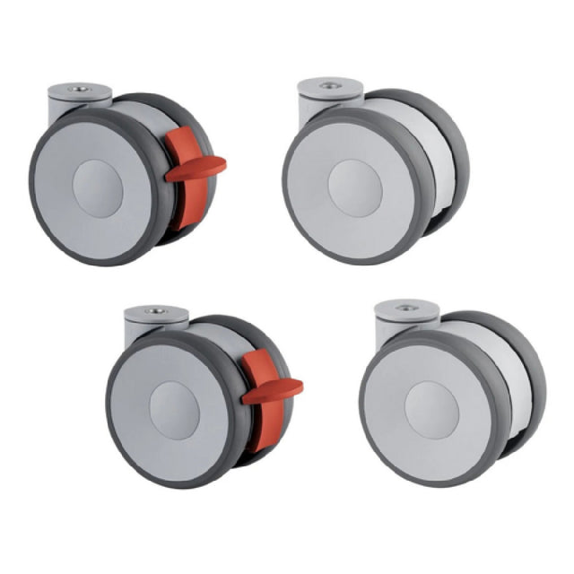 Lainox RP04 Caster Kit For Floor Stands (2) With Brake